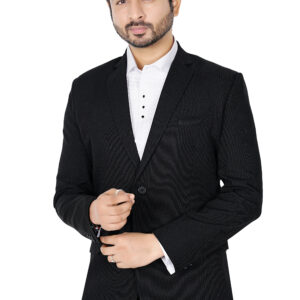 Premium Black Tuxedo Blazer with Satin Shawl Lapel